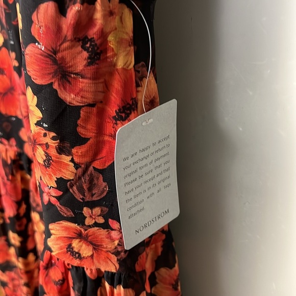 NWT NSR Midi Floral Dress Size Large - Picture 5 of 8